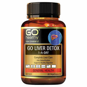 Detox Antioxidants: GO Healthy GO Liver Detox 1-A-Day VegeCapsules 60s