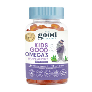 Childrens Vitamins: The Good Vitamin Co Kids Good Omega3 Brain Support Soft-Chews 90s