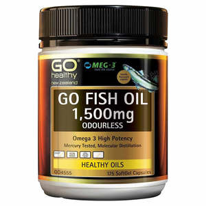 Fish Nutritional Oils: GO Healthy GO Fish Oil 1500mg Capsules 175s