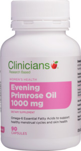 Clinicians Evening Primrose Oil 1000mg Capsules 90s
