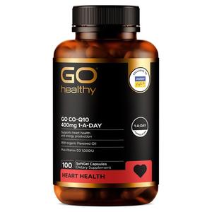 Heart Cholesterol: GO Healthy GO CO-Q10 400mg 1-A-Day Capsules 100s