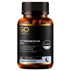 Sleep Anxiety Stress: GO Healthy GO Magnesium 800 VegeCapsules 60s