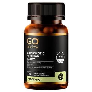 Vitamins Mineral Digestive Health: GO Healthy GO Probiotic 40 Billion VegeCapsules 30s