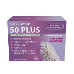 Womens Health: NuWoman 50 PLUS Wellbeing & Bone Support Capsules 60s