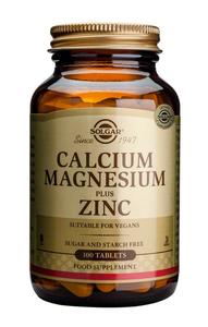 Solgar Calcium Magnesium Plus Zinc Tablets 100s