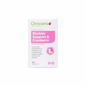 Womens Health: Clinicians Bladder Support & Cranberry Sachets 14s