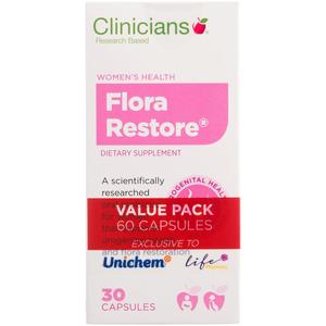 Womens Health: Clinicians Flora Restore Capsules 2 x 30s (Banded Pack)