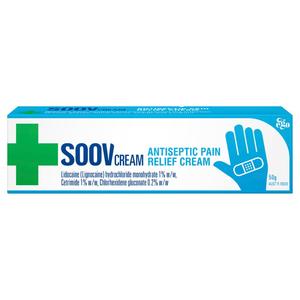 Antiseptic Topical Treatments: Soov Antiseptic Pain Relief Cream 50g