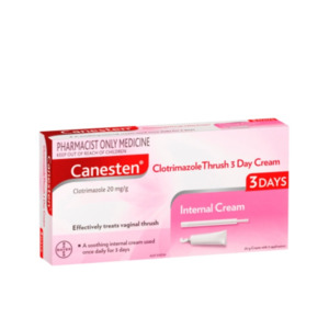 Feminine Hygiene: Canesten 3D Vaginal Cream 2% 20g (Pharmacist Only Medicine)