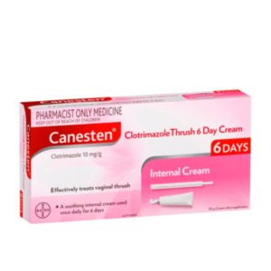 Feminine Hygiene: Canesten 6D Vaginal Cream 1% 35g (Pharmacist Only Medicine)