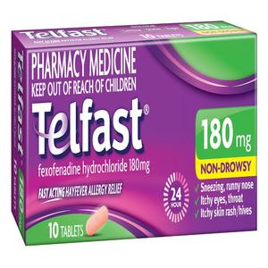 Telfast: Telfast 180mg Tablets 10s