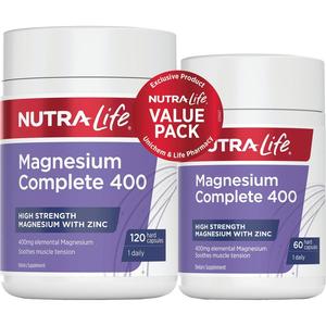 Nutra-Life Magnesium Complete Forte Twinpack Capsules 120s + 60s