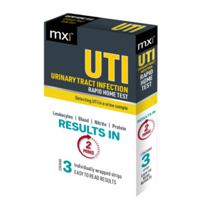 Test Kits: MX Urinary Tract Infection (UTI) Rapid Home Test 3pk
