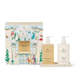 Home Fragrance Gift Sets: Glasshouse Marseille Memoir Hand Care Duo 900ml