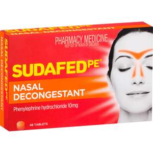 Sudafed PE Nasal Decongestant Tabs 48s