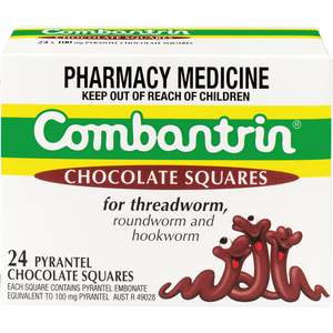 Medicines Digestive Health: Combantrin Chocolate Squares 24pk