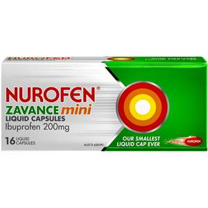 Pain Relief: Nurofen Zavance Mini Liquid Capsules 16s