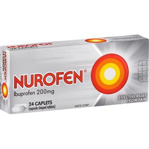 Pain Relief: Nurofen CAPLETS 200MG 24s