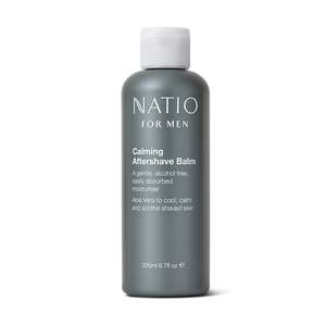 Mens Facial Skincare: Natio Men Calming Aftershave Balm 200ml