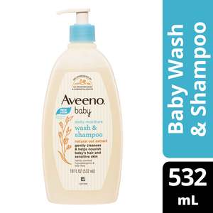 Aveeno: Aveeno Sensitive Baby Wash and Shampoo 532ml
