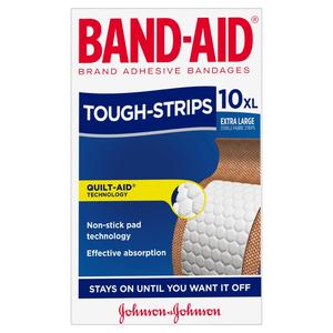 Band Aid: Band-Aid Tough Strips Extra Large 10pk