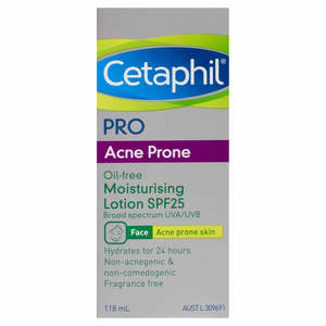Cetaphil Pro Acne Prone Oil-Free Moisturiser SPF25 118ml