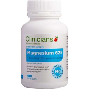 Clinicians: Clinicians Magnesium Capsules 180s
