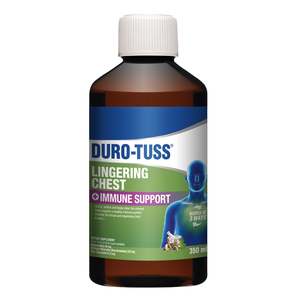 Duro Tuss: Duro-Tuss Lingering Chest + Immune Support 350ml