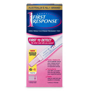 First Response Instream Pregnancy Test Bonus Offer 6 + 1 Pack