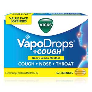 Vicks Vapodrops+Cough Honey Lemon 36s