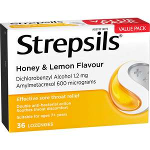 Strepsils Honey & Lemon Lozenges 36s