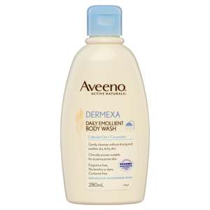 Dry Skin Treatments: Aveeno Dermexa Daily Wash 280ml