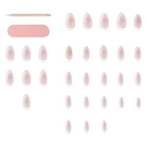 False Nails Nail Art: Glam by Manicare Glam Ready Pre-Glued Nails My Snow Bunny