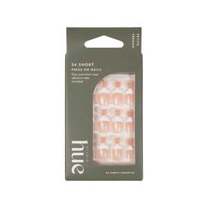 Studio Hue by Simply Essential Press-on Nails Short Squoval Petite French 24s
