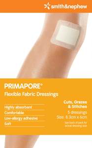 Primapore Dressing 8.3x6cm 5pk