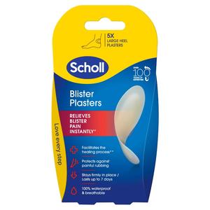 Foot Care Plasters Pads: Scholl Blister Plasters Hydrocolloid Large 5pk