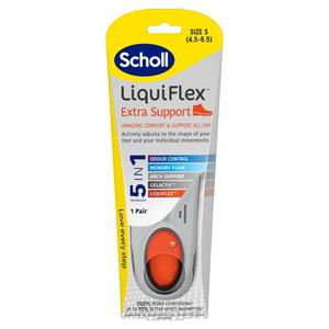 Scholl Liquidflex Extra Support Insole Small 1pr