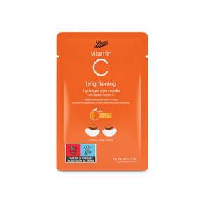 Masks Peels: Boots Vitamin C Brightening Hydrogel Eye Masks 3g