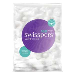 Cotton Wool Pads Buds: Swisspers Cotton Balls 160s