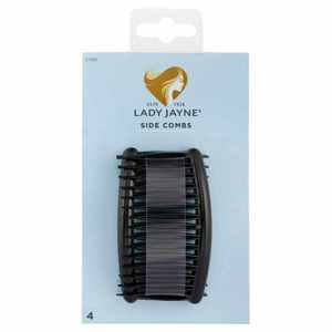 Lady Jayne Side Comb Black 4pcs