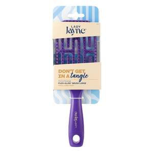 Brushes Combs: Lady Jayne Flexi-Glide Brush Purple
