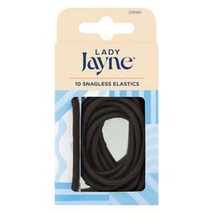 Lady Jayne Elastics Snagless Thick Brown 10pk