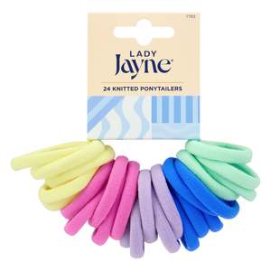 Hair Accessories: Lady Jayne Knitted Ponytailers Softies Pastels 24s
