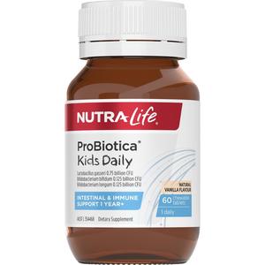 Childrens Vitamins: Nutra-Life ProBiotica Kids Daily Chewable Tablets 60s