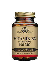 Solgar Vitamin B2 (Riboflavin) 100mg Capsules 100s