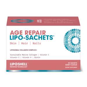 Hair Skin Nails: Lipo-Sachets Age Repair Marine Collagen Complex 30pk