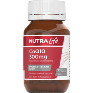 Nutra-Life CoQ10 300mg Capsules 30s