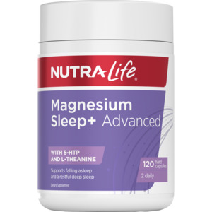 Sleep Anxiety Stress: Nutra-Life Magnesium Sleep+ Advanced 120s