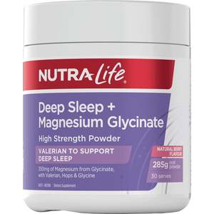 Nutra-Life Deep Sleep + Magnesium Glycinate Powder 285g