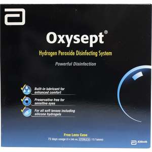 OxySept Disinfecting System 3 x 240ml + 72 Tablets + 1 Lens Case